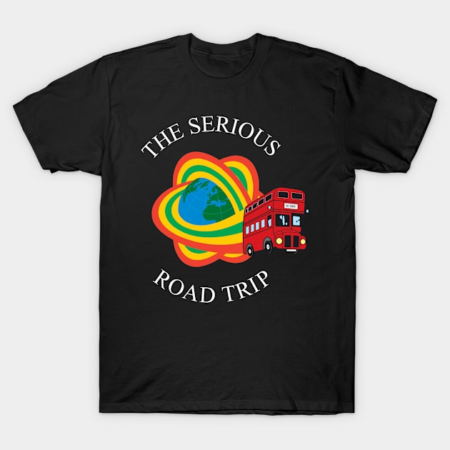 The Serious Road Trip Rainbow London Bus Logo T-Shirt by phoxydesign